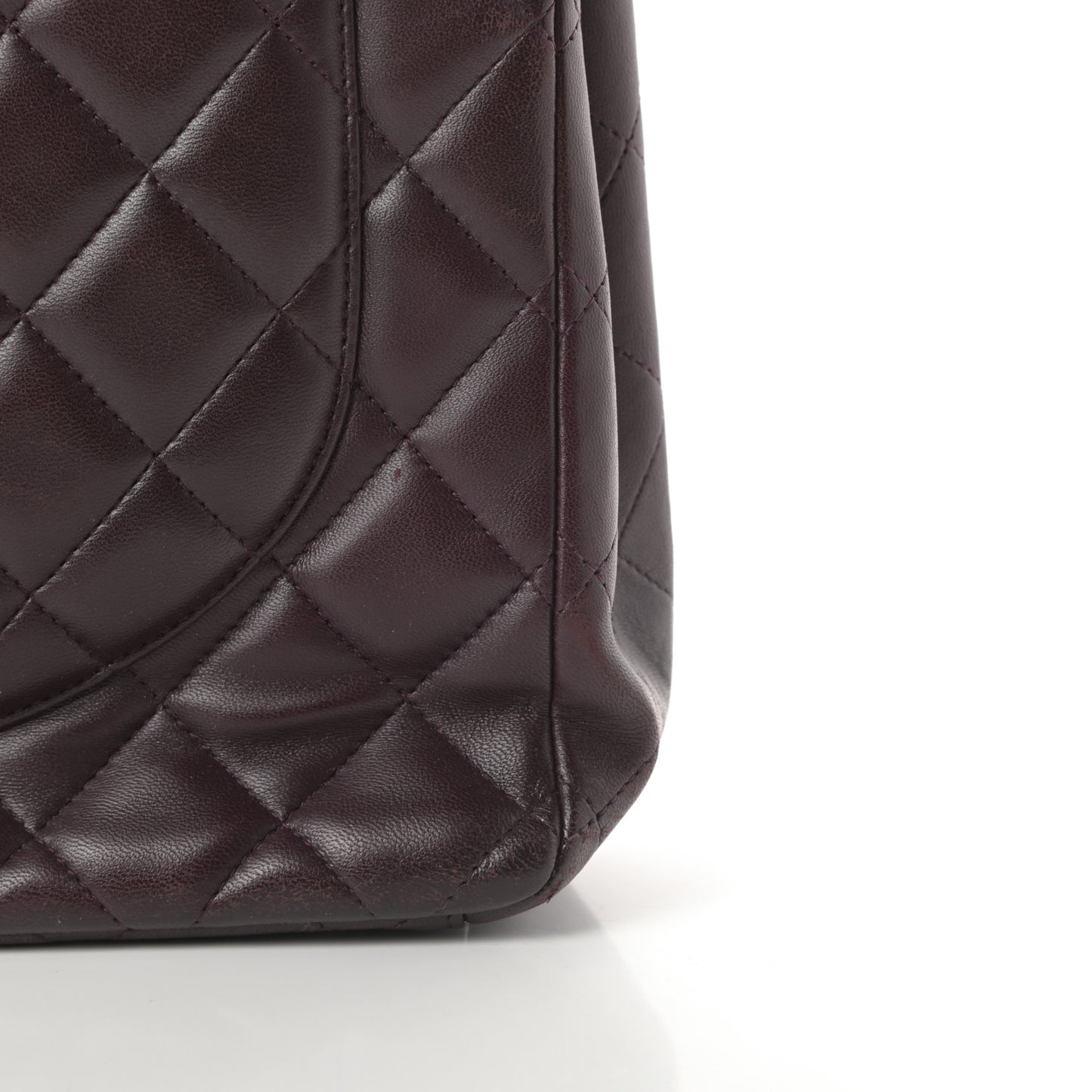 Lambskin Quilted Maxi Double Flap Purple