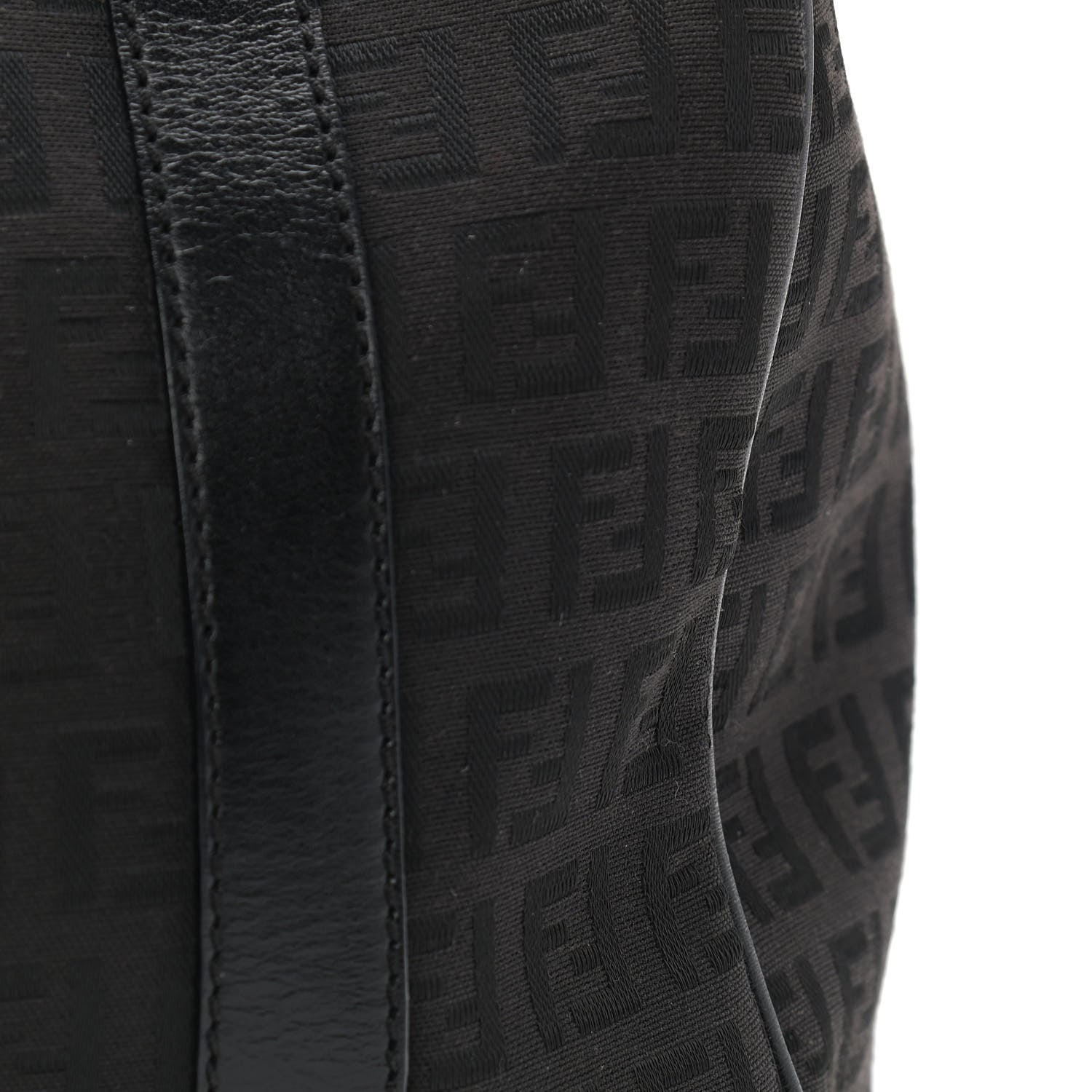 Fendi Zucchino Vitello Small Boston Black 7 of 18