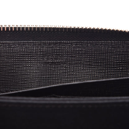 Fendi Vitello Elite Mink Fur Studded Karlito Zip Around Wallet Black 6 of 6