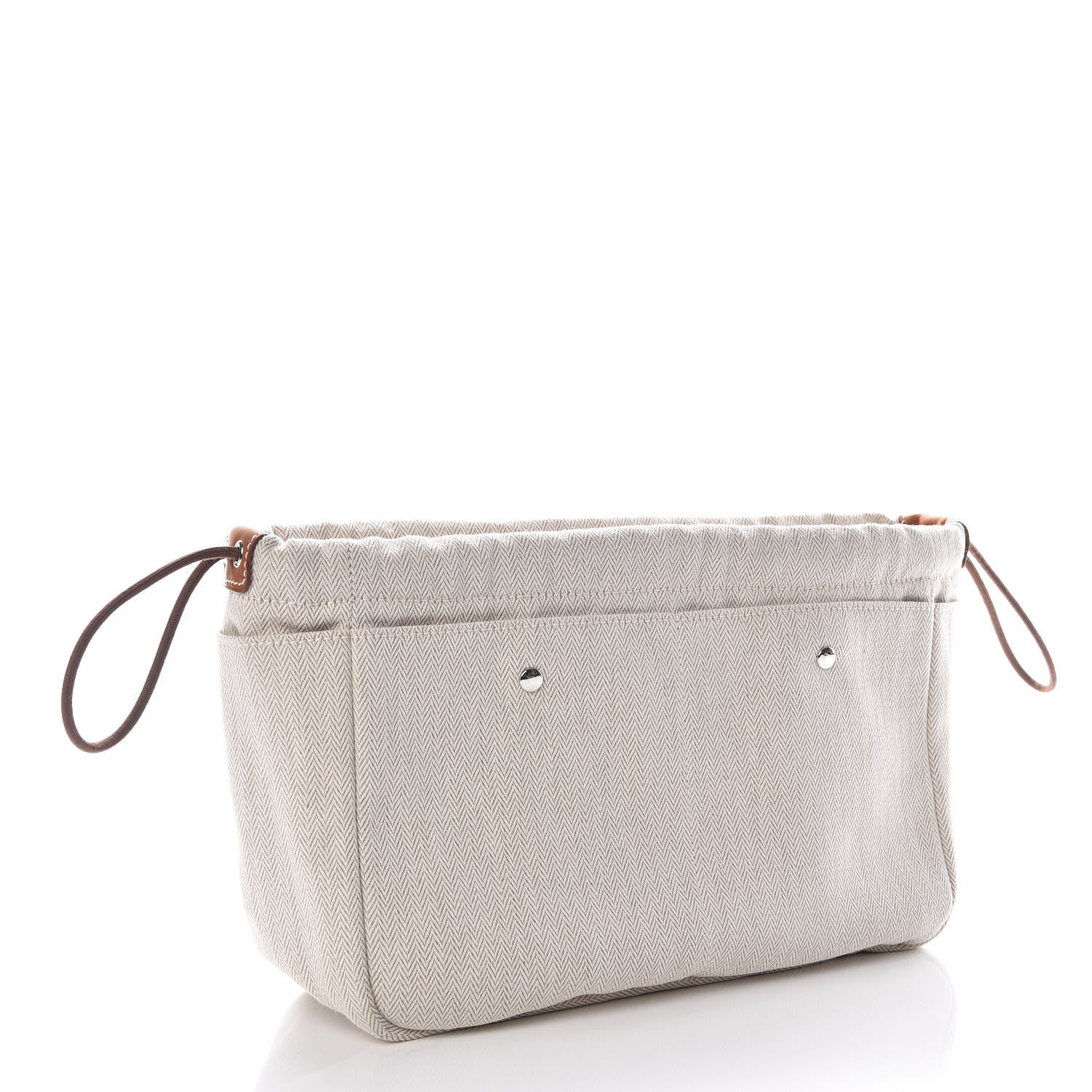 Hermes Canvas Barenia Fourbi 25 MM Pouch Naturel Fauve 3 of 9