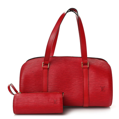 Louis Vuitton Epi Soufflot Castillan Red 3 of 11