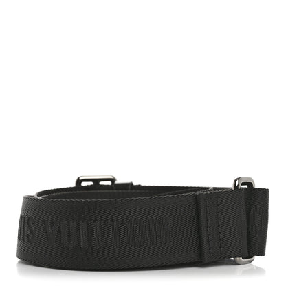 Louis Vuitton Nylon Jacquard Monochrome Sporty Bandouliere Shoulder Strap Black 2 of 4