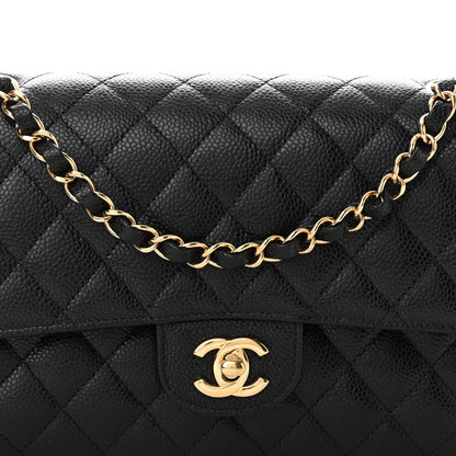 Chanel Caviar Quilted Medium Double Flap Black 8 of 12