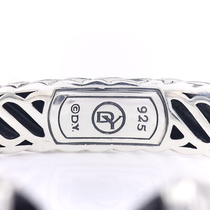 David Yurman Sterling Silver Black Onyx 10mm Waverly Bracelet 4 of 4
