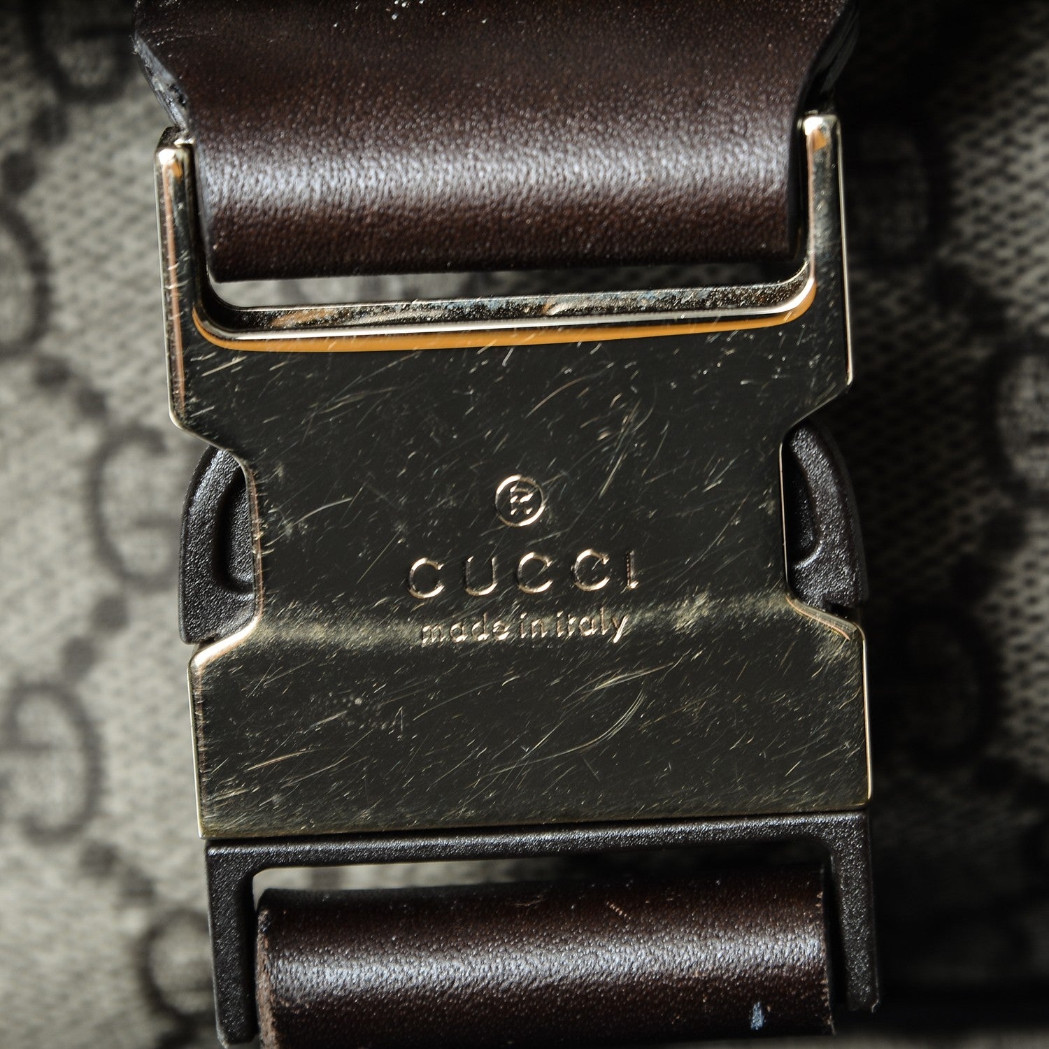 Gucci GG Plus Monogram Messenger Diaper Bag Dark Brown 8 of 9