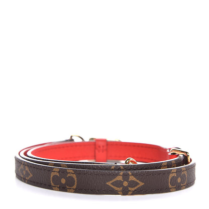 Louis Vuitton Monogram Adjustable Shoulder Strap Red 2 of 5