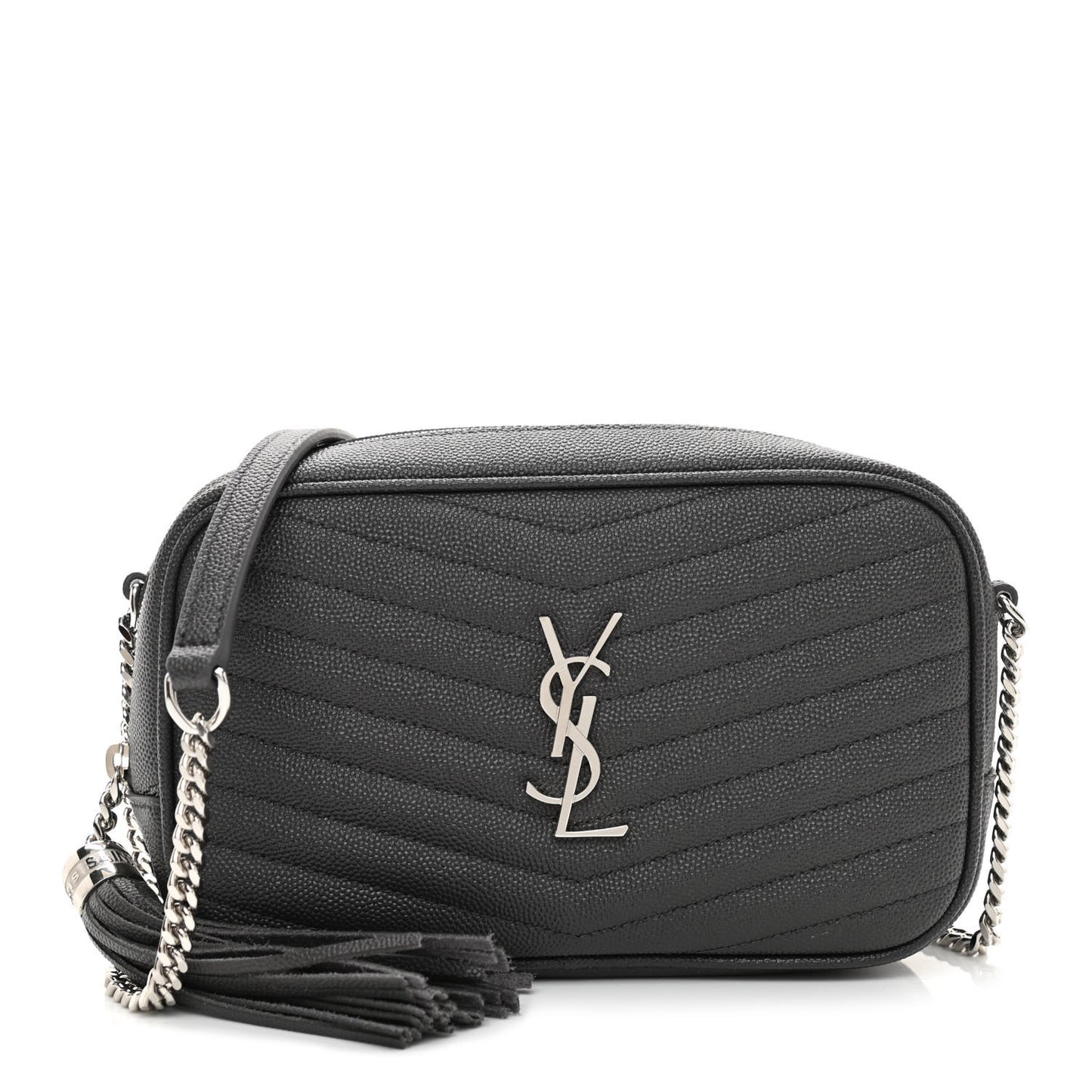 Grain De Poudre Matelasse Monogram Mini Lou Camera Bag Asphalt