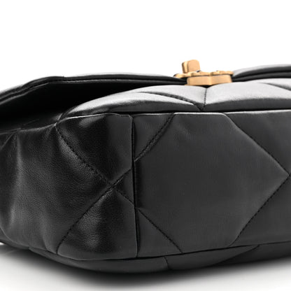 Chanel Lambskin Quilted Medium Chanel 19 Flap Black 9 of 14