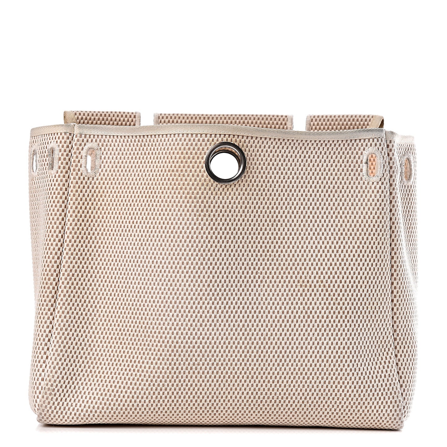 Toile Vache Calfskin Herbag 30 PM Black Natural