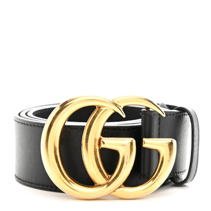Gucci Calfskin Double G 40mm Belt 75 30 Black 1 of 5