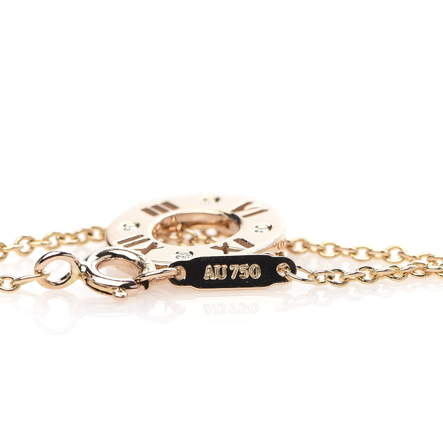 Tiffany 18K Rose Gold Diamond Atlas Pierced Bracelet 4 of 6