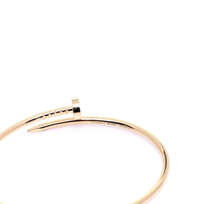 Cartier 18K Yellow Gold Small Juste Un Clou Bracelet 17 4 of 6