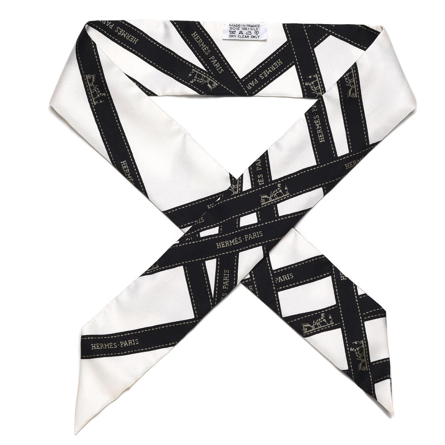 Silk Bolduc Twilly White Black