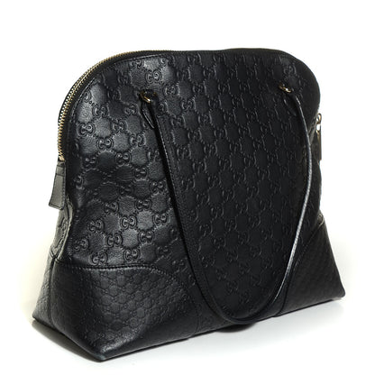 Gucci Guccissima Medium Bree Shoulder Bag Black 3 of 9