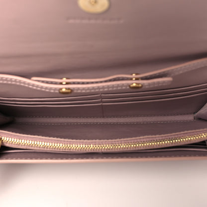 Burberry Grainy Calfskin Henley Wallet On Chain Beige 5 of 10