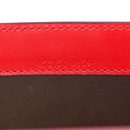 Gucci Guccissima Padlock Clutch Hibiscus Red 7 of 10
