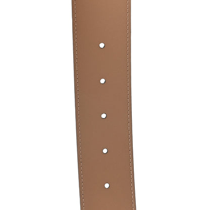 Gucci Azalea Calfskin Enamel Monochrome Double G 40mm Belt 75 30 Camelia 4 of 5
