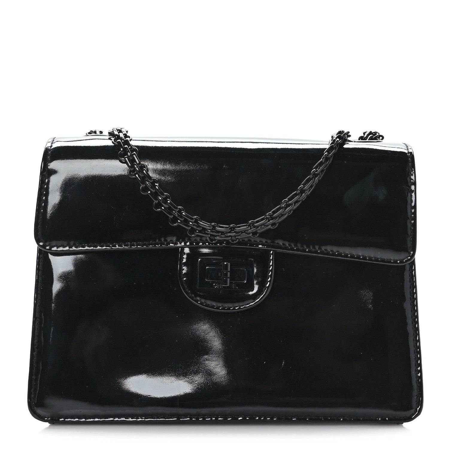 Chanel Patent Mini Reissue Flap Black 1 of 9