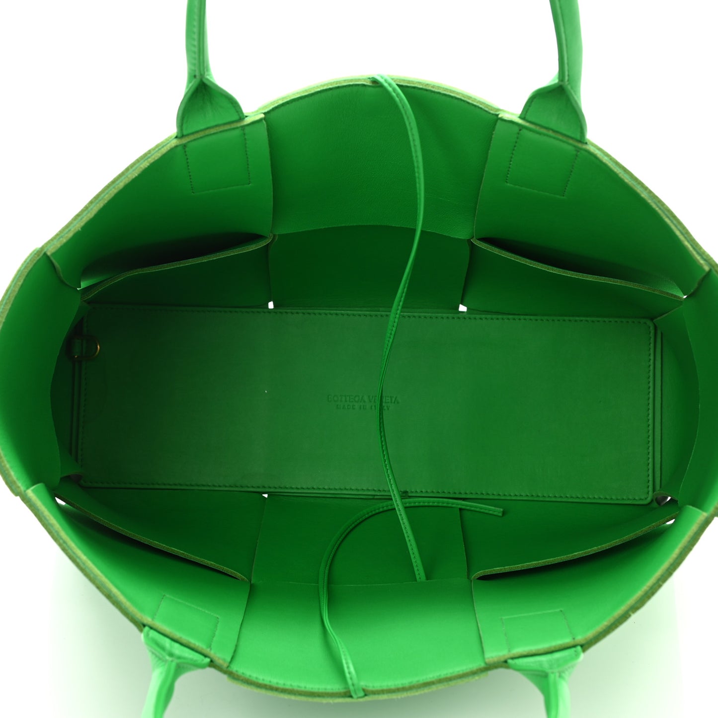 Nappa Maxi Intrecciato Medium Arco Tote Racing Green