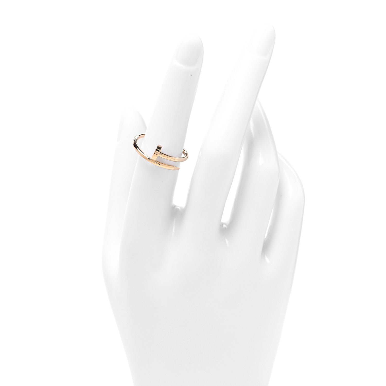 Cartier 18K Yellow Gold Small Juste Un Clou Ring 53 6.25 2 of 5