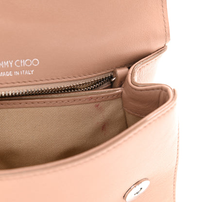 Jimmy Choo Calfskin Crystal Medium Cheri Top Handle Bag Powder Pink 12 of 17
