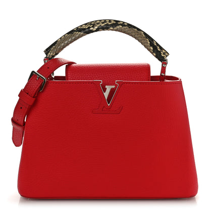 Louis Vuitton Taurillon Snakeskin Capucines PM Rubis 1 of 8