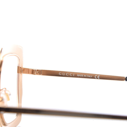 Gucci Metal Acetate Crystal Oversize GG0115S Sunglasses Gold 5 of 8