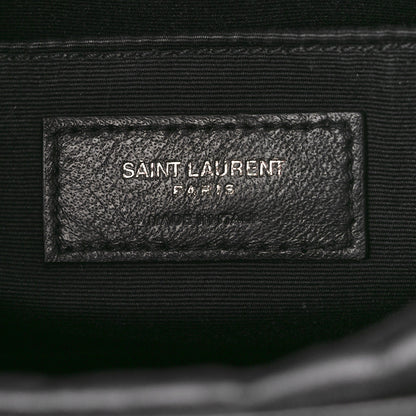Saint Laurent SAINT LAURENT Calfskin Matelasse Monogram Monochrome Lou Camera Bag Black 6 of 16