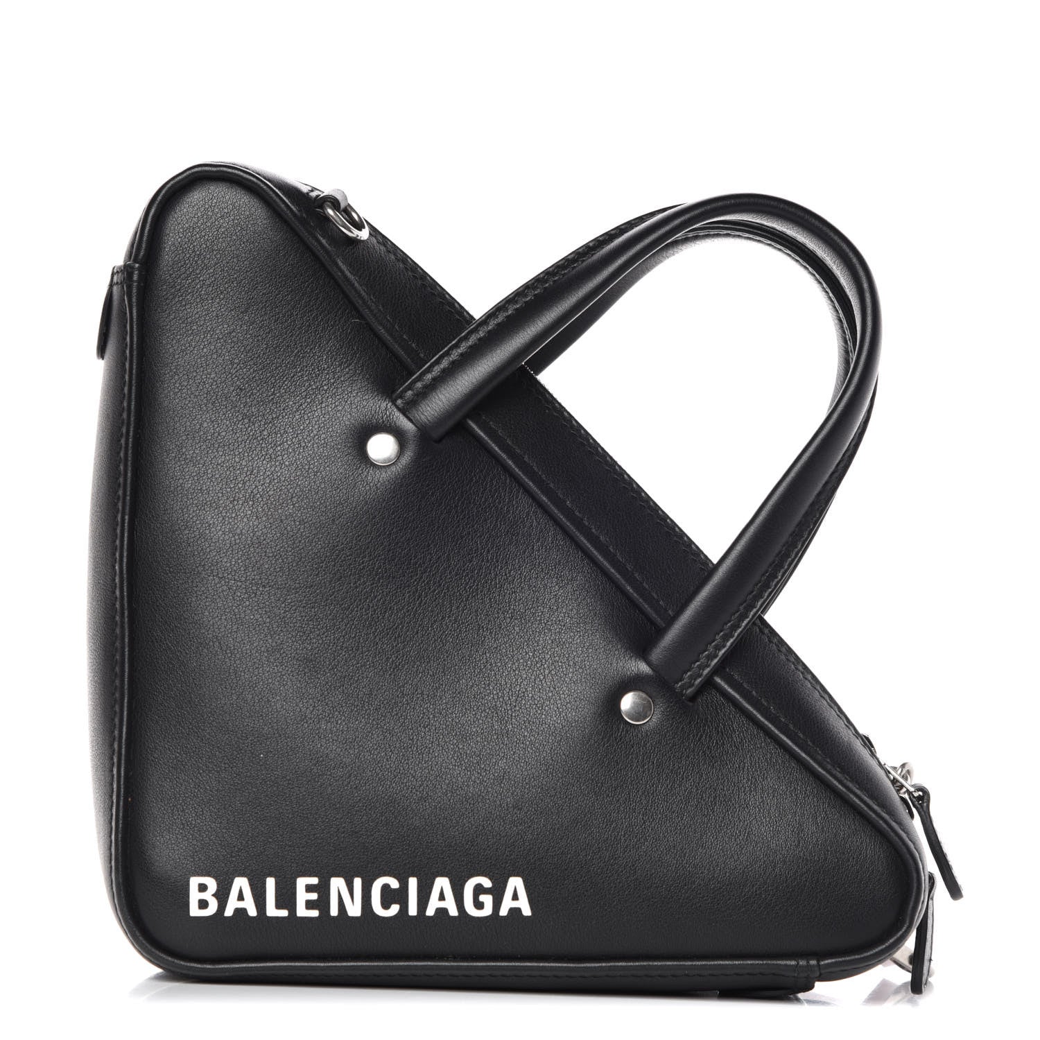 Balenciaga Calfskin XS Triangle Chain Duffle Black 1 of 9