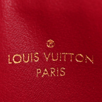 Louis Vuitton Monogram Felicie Chain Wallet Zippered Insert Fuchsia 6 of 7