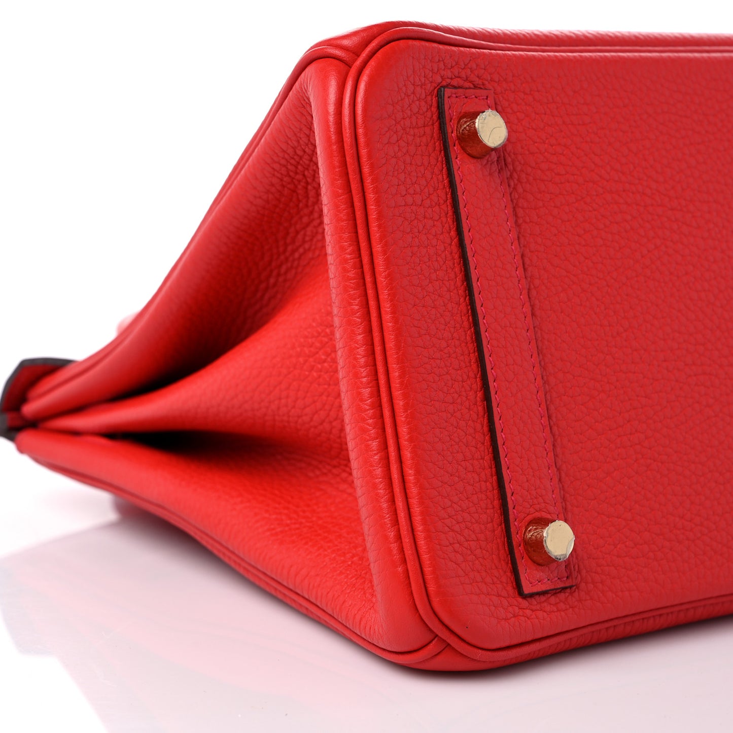 Taurillon Clemence Birkin 30 Rouge Tomate