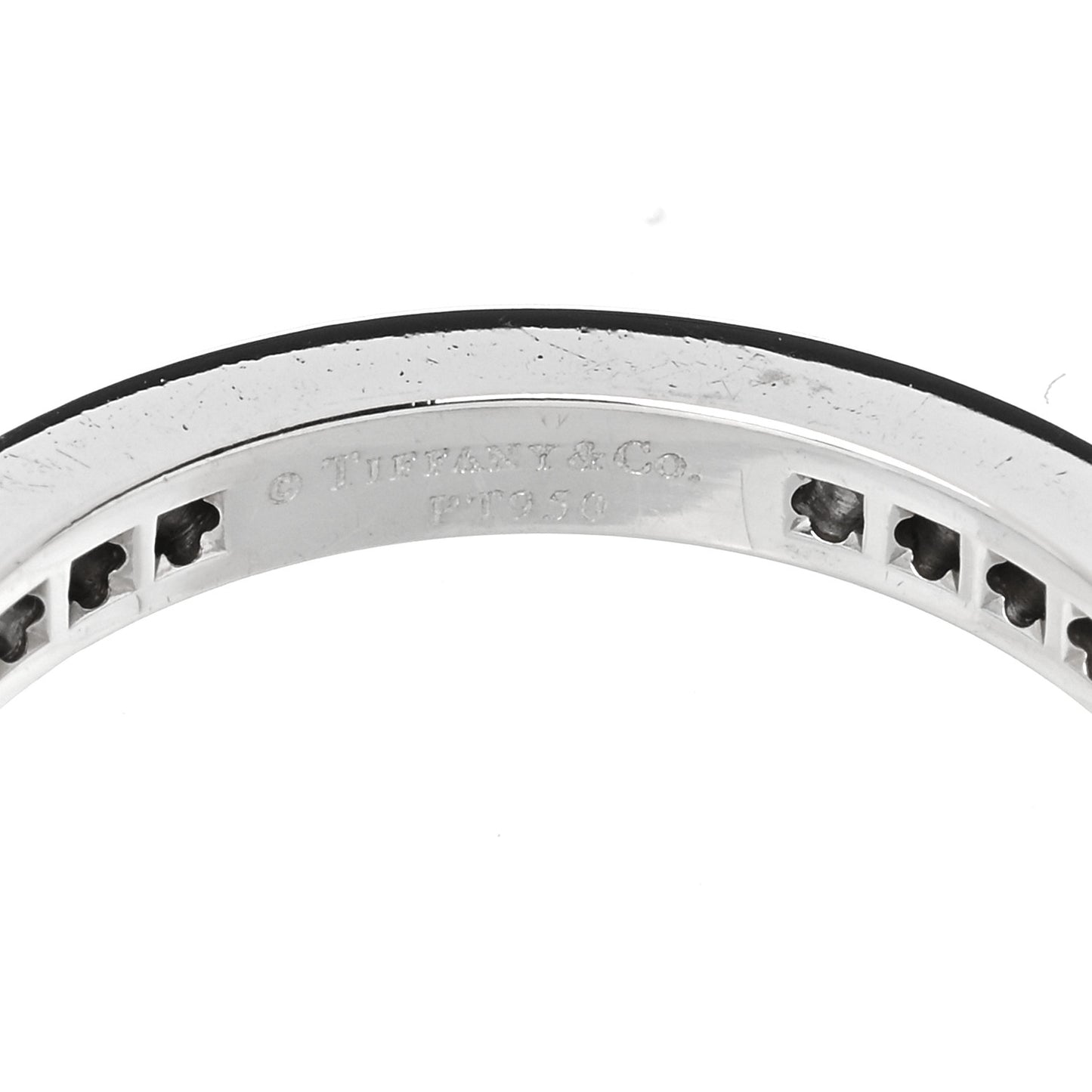 Platinum Diamond .38ctw Soleste Eternity Band Ring 50 5.5