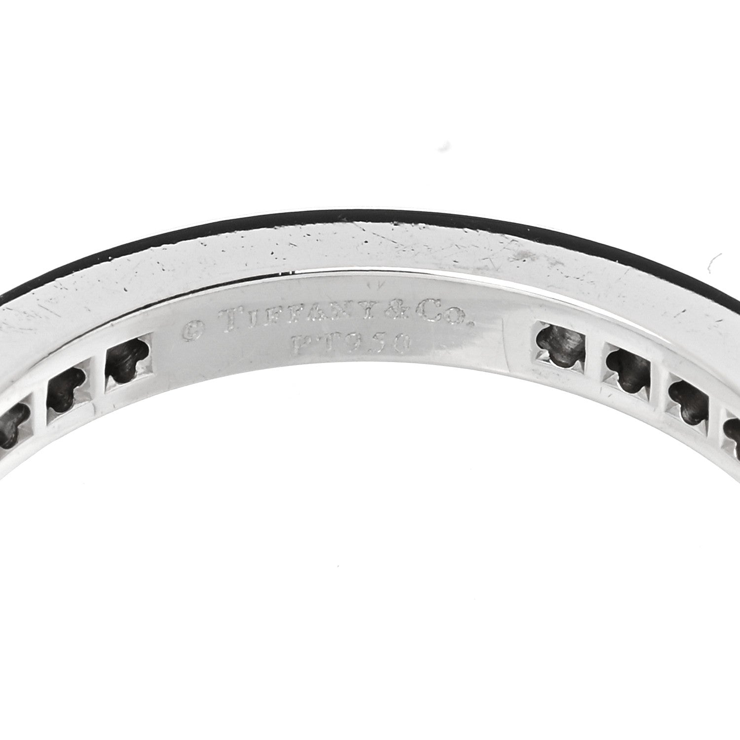 Tiffany Platinum Diamond .38ctw Soleste Eternity Band Ring 50 5.5 4 of 4