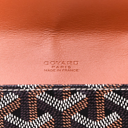 Goyard Goyardine Commando Envelope 2 Flat Large Pouch Black Gold 11 of 14