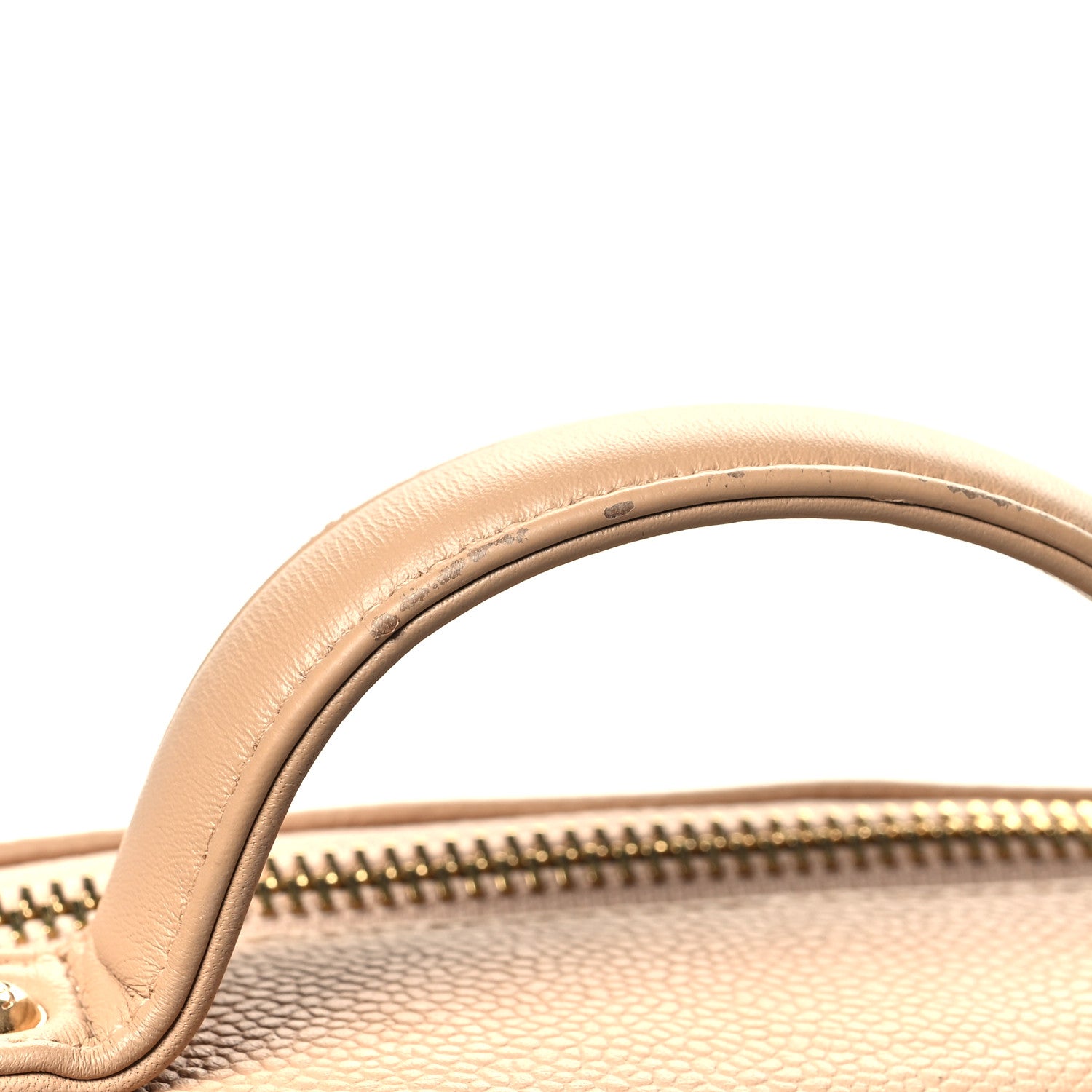 Chanel Caviar Quilted Medium CC Filigree Vanity Case Beige 11 of 12