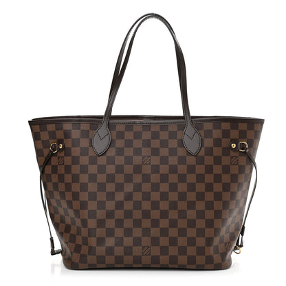 Louis Vuitton Damier Ebene Neo Neverfull MM Rose Ballerine 1 of 10