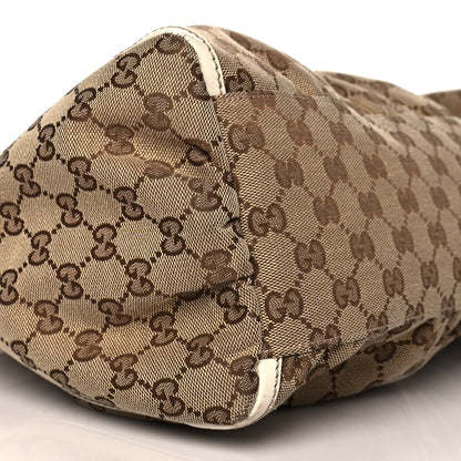 Gucci Monogram Large D Gold Hobo Off White 9 of 15