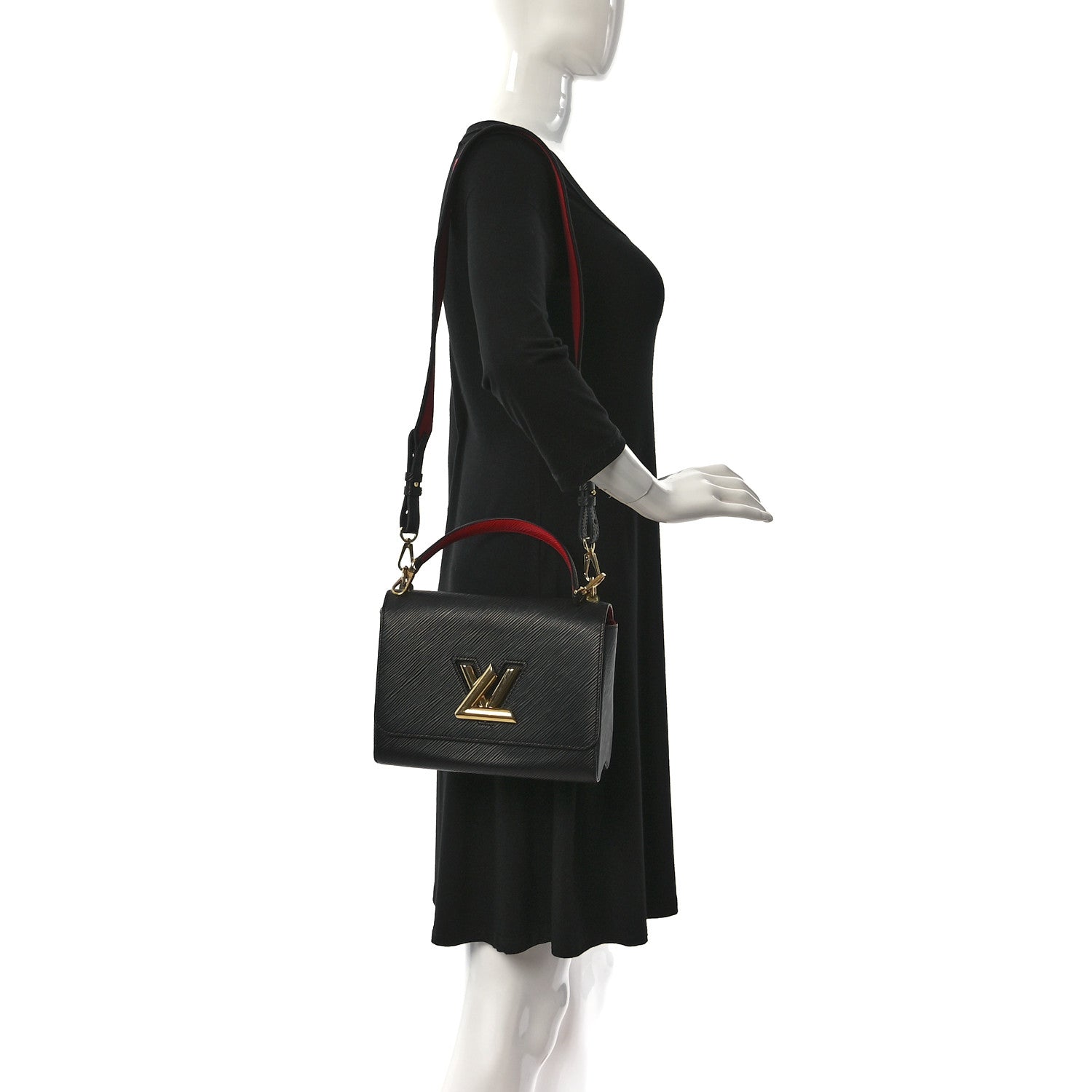 Louis Vuitton Epi Monogram Twist MM Black 2 of 8