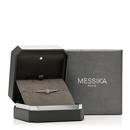 Messika 18K White Gold Diamond Glam'Azone Pave Bracelet 4 of 4