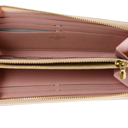 Louis Vuitton Damier Azur Clemence Wallet Rose Ballerine 5 of 10