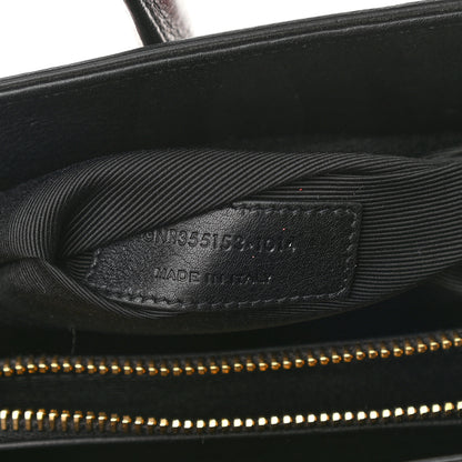Saint Laurent Calfskin Bi-Color Small Sac De Jour Lipstick Red Black 7 of 10