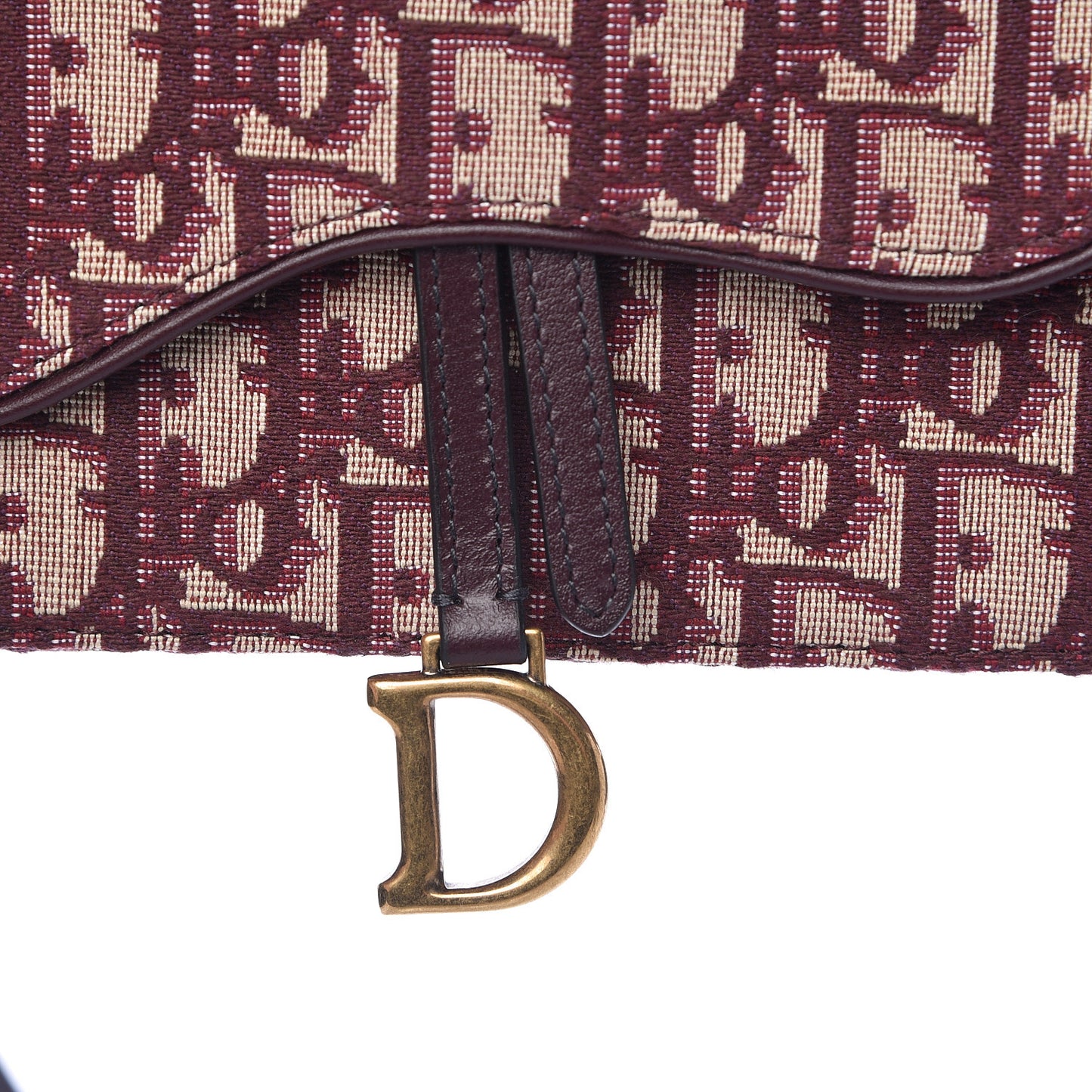 Oblique Saddle Belt Bag Bordeaux