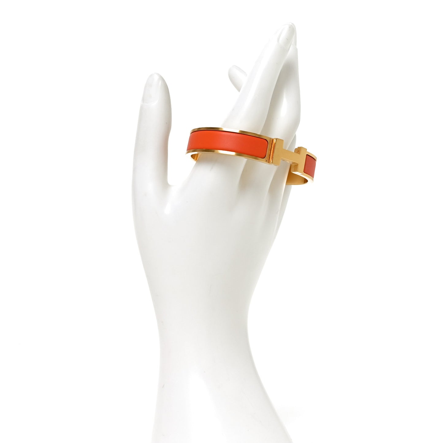 Matte Enamel Narrow Clic Clac HH Bracelet T4 Orange