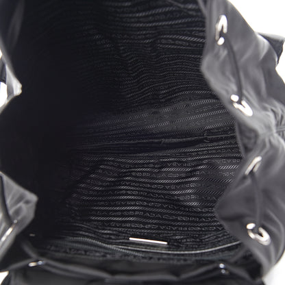 Prada Tessuto Nylon Saffiano Medium Backpack Black 4 of 9