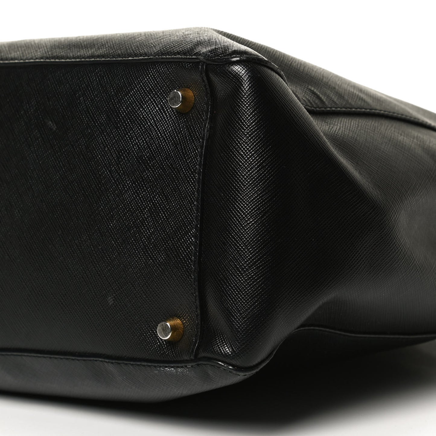 Saffiano Large Galleria Double Zip Tote Black