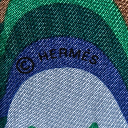 Hermes Silk Brides De Gala Shadow Twilly Ciel Vert Turquoise 3 of 4