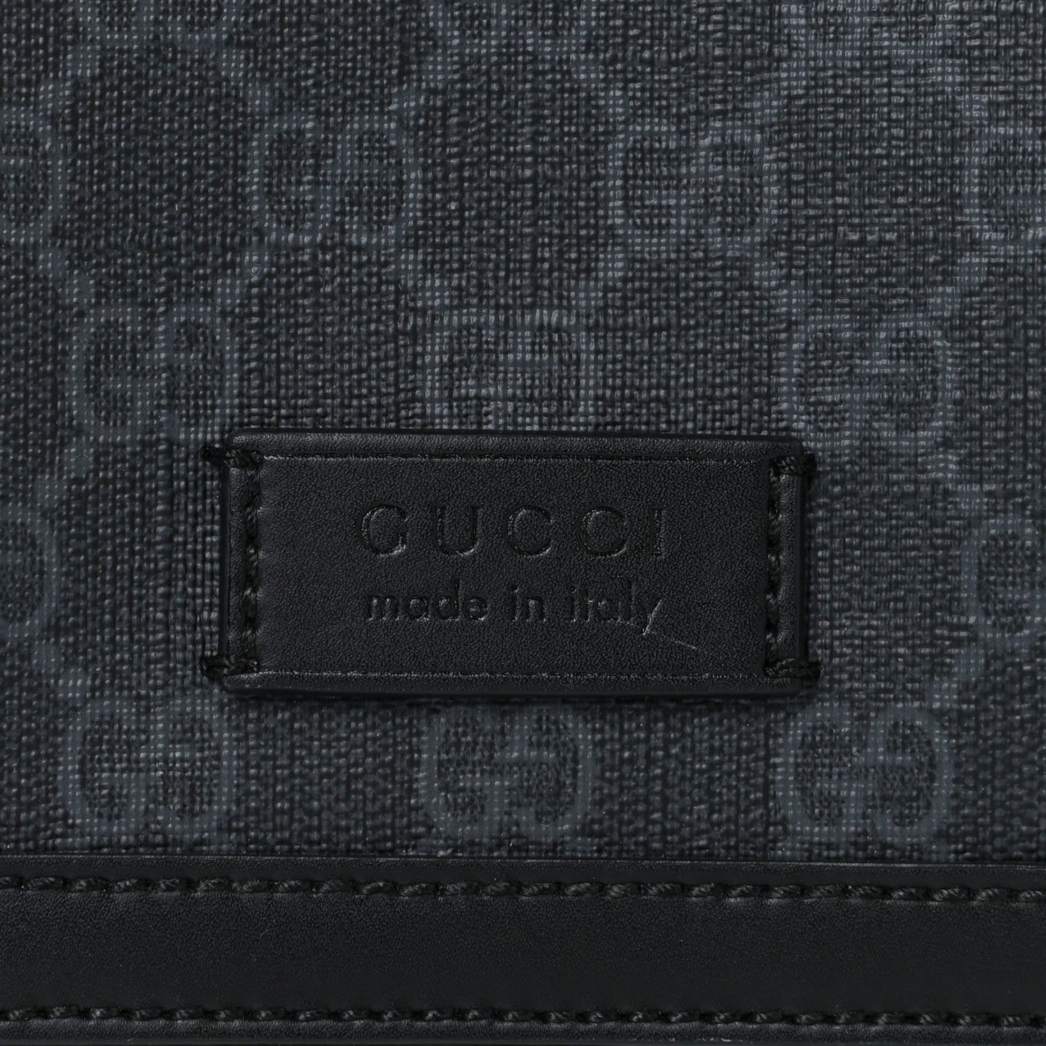 Gucci GG Supreme Monogram Web Messenger Diaper Bag Black Grey 9 of 10