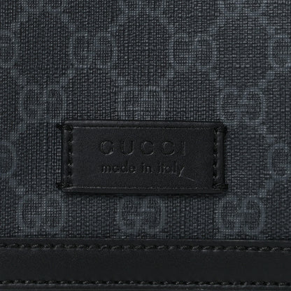 Gucci GG Supreme Monogram Web Messenger Diaper Bag Black Grey 9 of 10