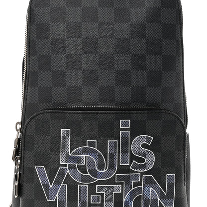 Louis Vuitton Damier Graphite Logo Avenue Sling Backpack 7 of 12