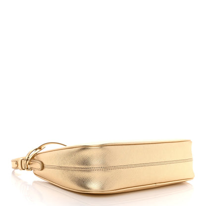 Prada Saffiano Lux Mini Re-Edition Shoulder Bag Platino 4 of 11